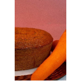 bolo de pão de ló de cenoura valor Jaçanã