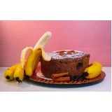 preço de bolo integral banana com passas Parque Vitoria